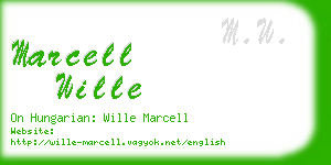 marcell wille business card